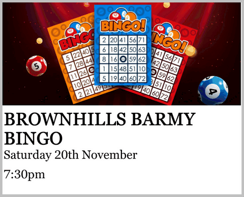 Brownhills Barmy Bingo